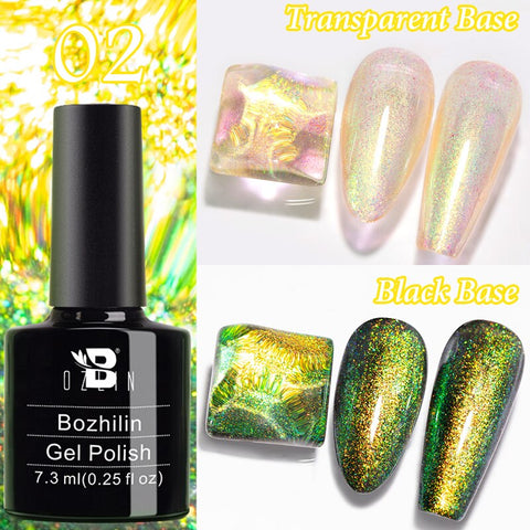 New Chameleon Flake Gel Nail Polish