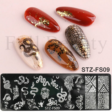 New Nail Charm Mold Stencil Tools