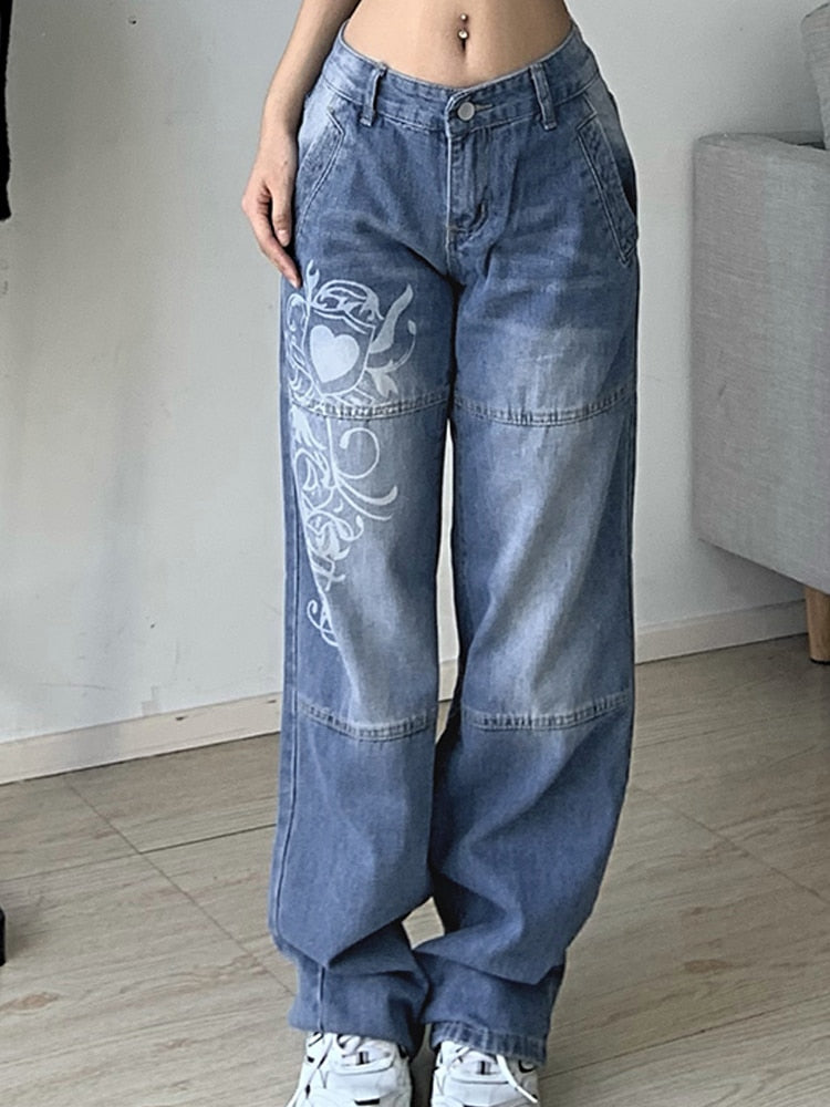 Women Straight wide leg jeans