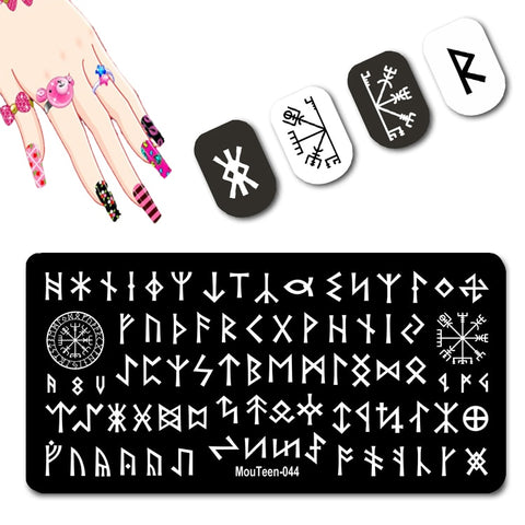 2022 New Pattern Nail Stamping Plates Graffiti Art