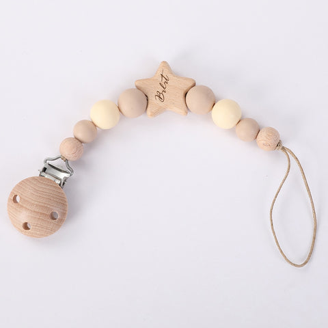 Baby Pacifier Custom Name Dummy Clip