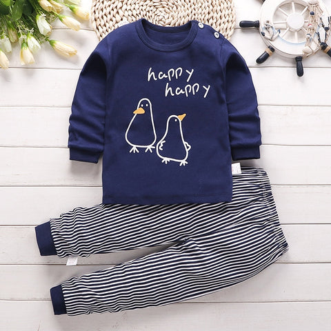 Kids Long Sleeved Pajamas Sets