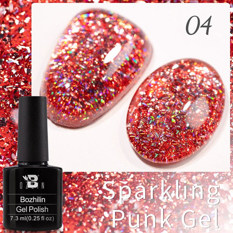 New Chameleon Flake Gel Nail Polish