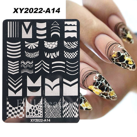 New Nail Charm Mold Stencil Tools