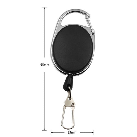 1-4pcs Retractable Key Chain Reel Badge Holder