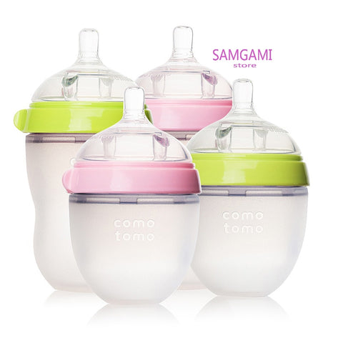 BPA free Baby Silicone Feeding Bottle