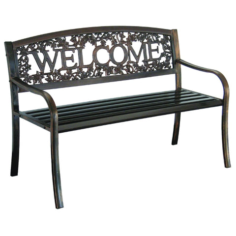 Leigh Country Outdoor Raised Metal Bench
