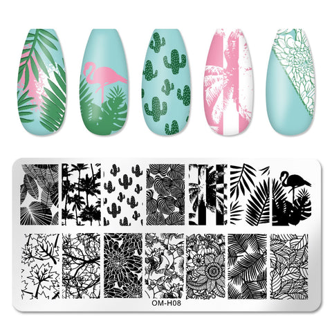 New Lace Flowers Nail Stamping Plates