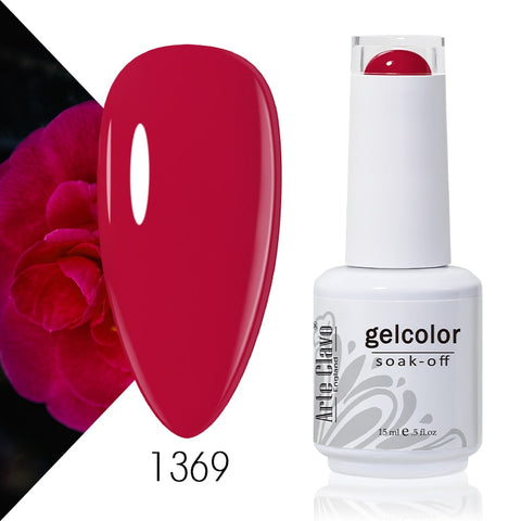15ml Rose Red Color Series Gel Nail Polish