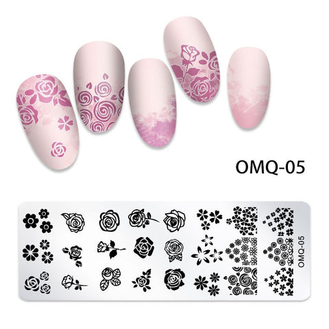 New Lace Flowers Nail Stamping Plates