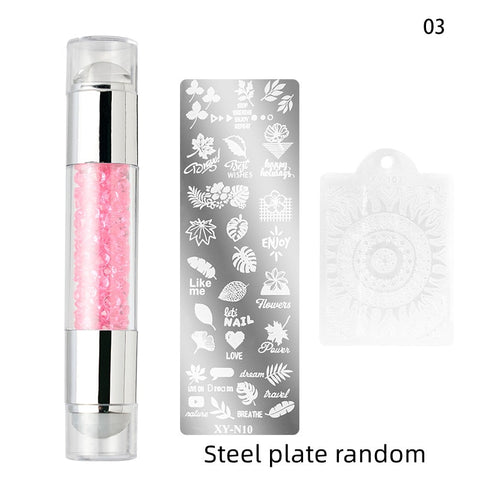 4cm(1 Set) Round Jelly Transfer Painting Stamper
