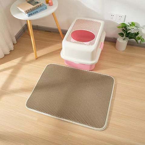 New Waterproof EVA Double Layer Cat Litter Box Mat