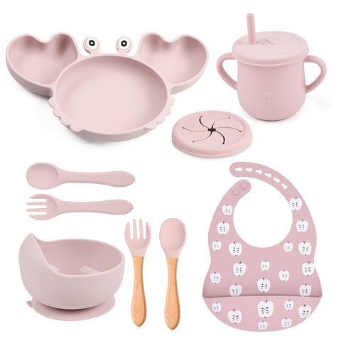 9Pcs Baby Silicone Non-Slip Set