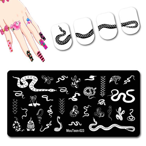 2022 New Pattern Nail Stamping Plates Graffiti Art