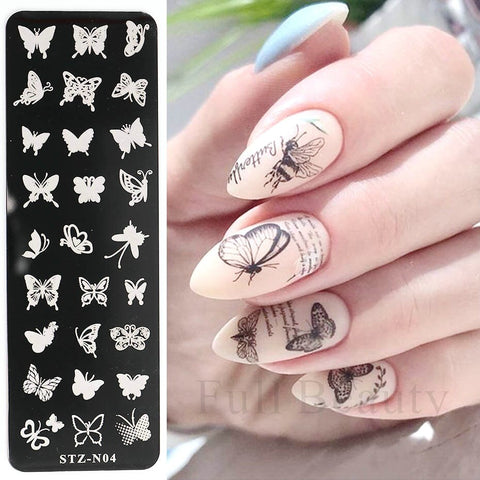 New Nail Charm Mold Stencil Tools