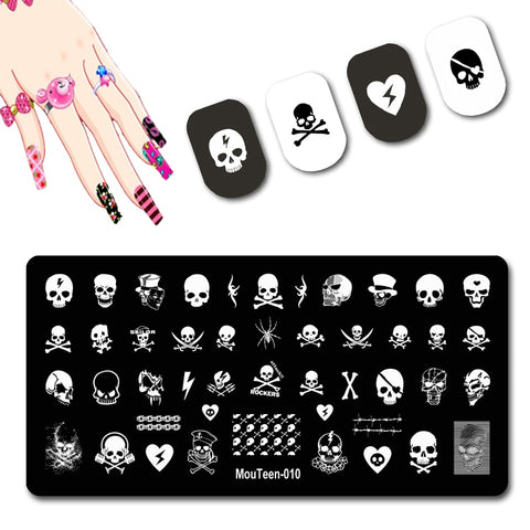 2022 New Pattern Nail Stamping Plates Graffiti Art