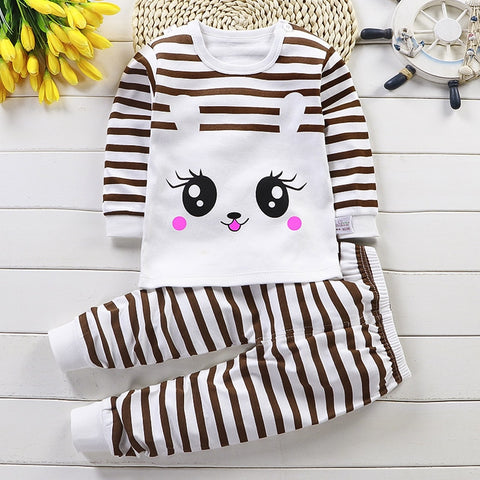 Kids Long Sleeved Pajamas Sets