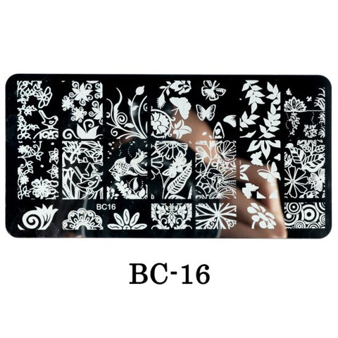 New Lace Flowers Nail Stamping Plates