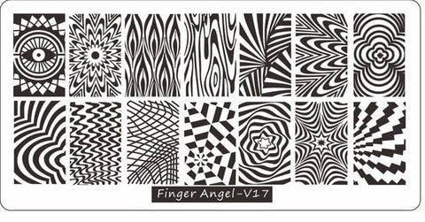 1Pcs Alphanumeric Nail Art