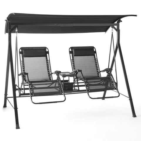 Mainstays Zero-Gravity Steel Porch Swing,
