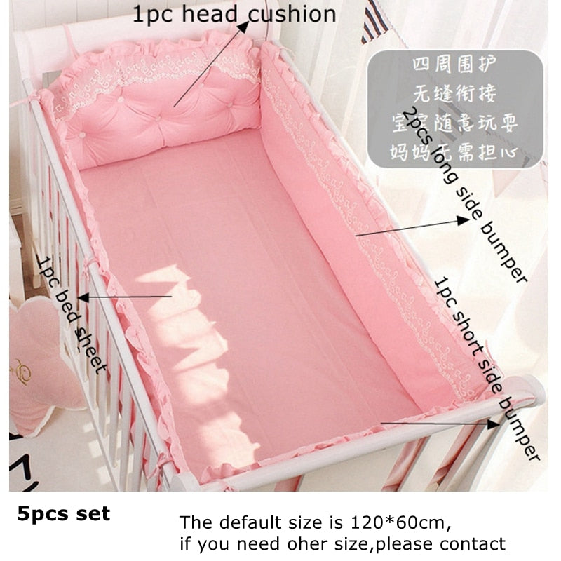 5Pcs Summer Breathable Baby Bed