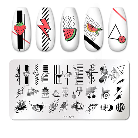 New Geometry Nail Stamping Plates