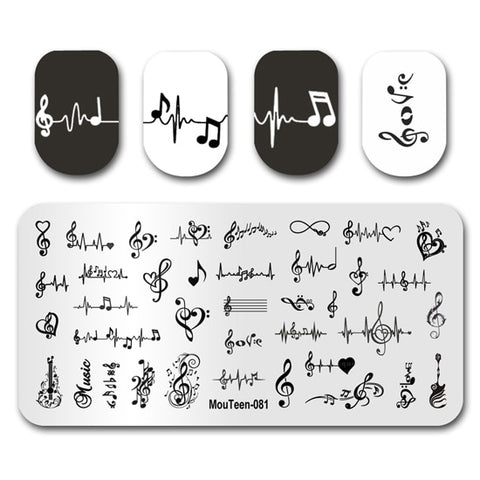 New Nail Plates Stamp King Manicure Set