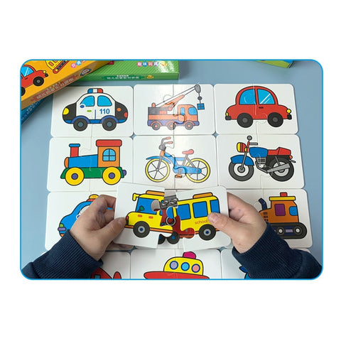 32Pcs Montessori Toddler Card Matching Game