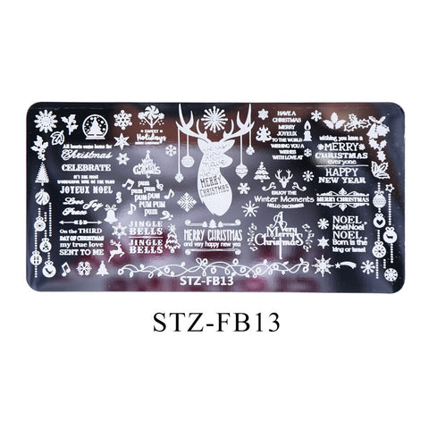 New Nail Stamping Lace Petals