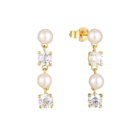 925 Sterling Silver Pearls Earrings
