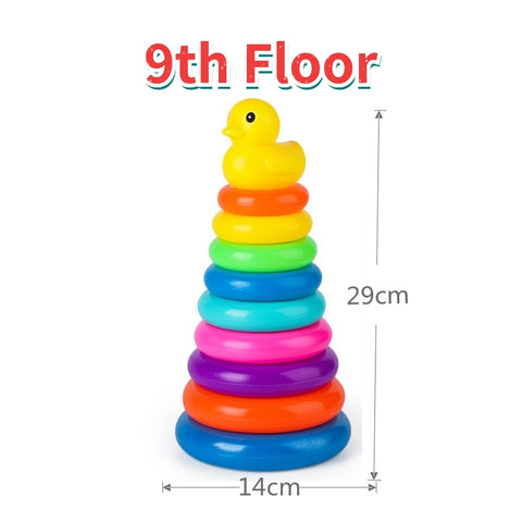 Rainbow Stacking Ring Tower