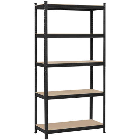 5 Shelf Heavy Duty Metal Adjustable Utility Storage Shelf