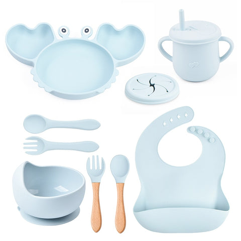 9Pcs Baby Silicone Non-Slip Set