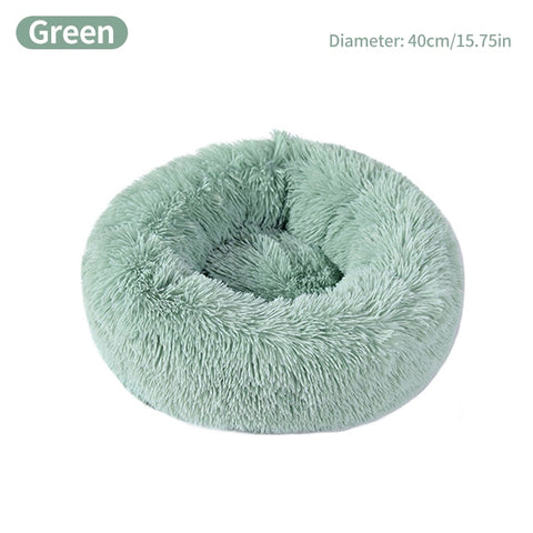 Cat Nest Round Soft Shaggy Mat