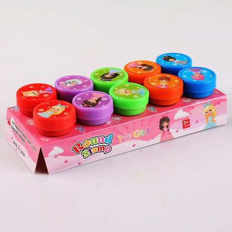 10pcs Self-ink Stamps Children Toy