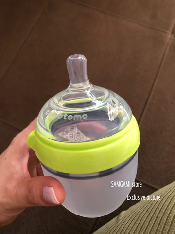 BPA free Baby Silicone Feeding Bottle