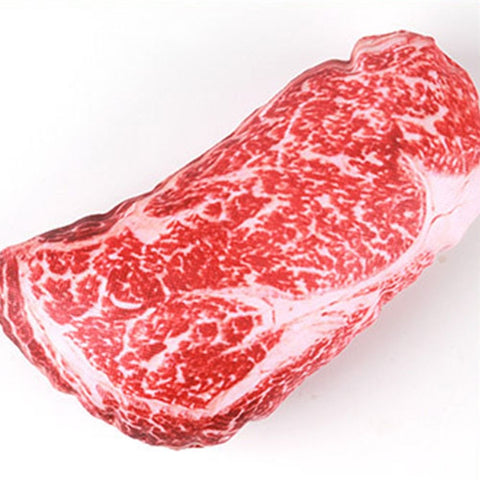 Pet Squeaky Steak Shape Chew Toy
