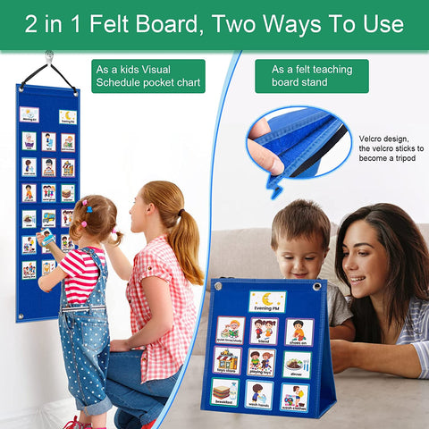 Children Visual Schedule Calendar Chart