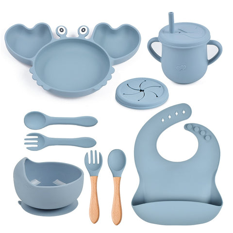 9Pcs Baby Silicone Non-Slip Set