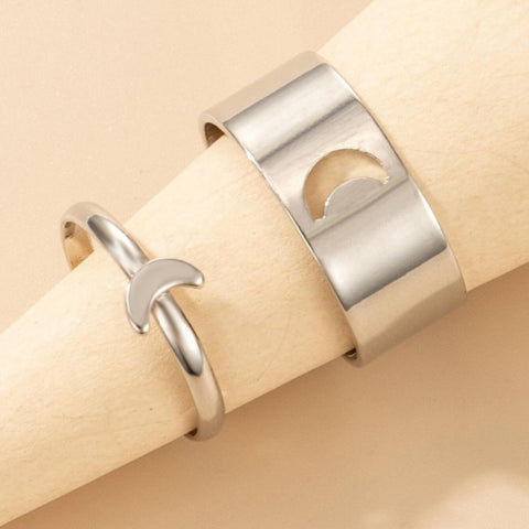 1/2 Pcs Couple Ring Fashion Women Men