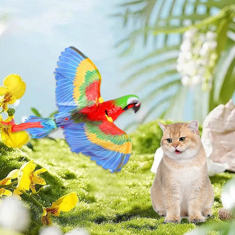 Cat Electric Parrot Silent Hanging Line Flying Bird Toy