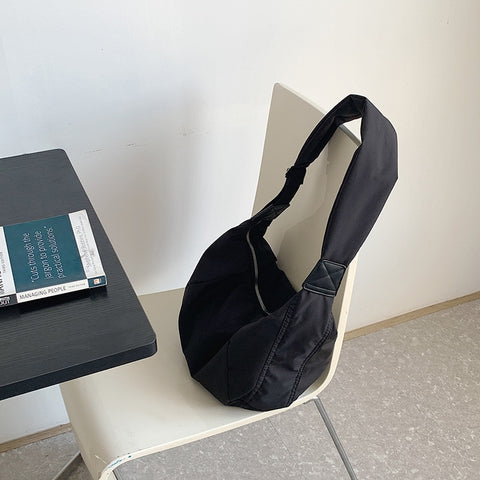 Women Large Capacity Casual Nylon Crossbody Bag