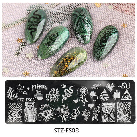 New Plam Tree Nail Stamping Plates