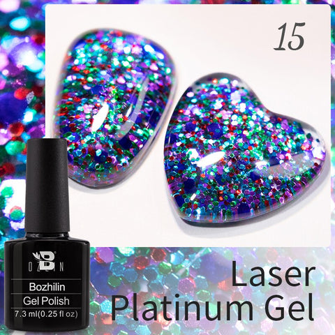 New Chameleon Flake Gel Nail Polish