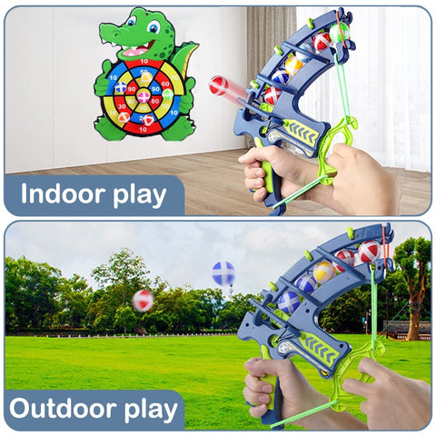 Kid Sport Slingshot Target Sticky Ball toy