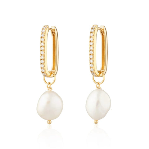 925 Sterling Silver Pearls Earrings