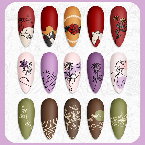 New 12*6cm Nail Art Templates