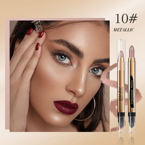 12-Color Eyeshadow Silkworm Blush Brighten Eye Makeup