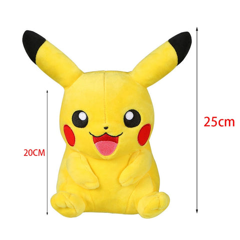 25cm Pikachu Charmander Squirtle Bulbasaur Anime Toys