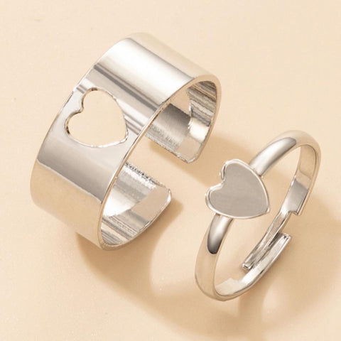 1/2 Pcs Couple Ring Fashion Women Men